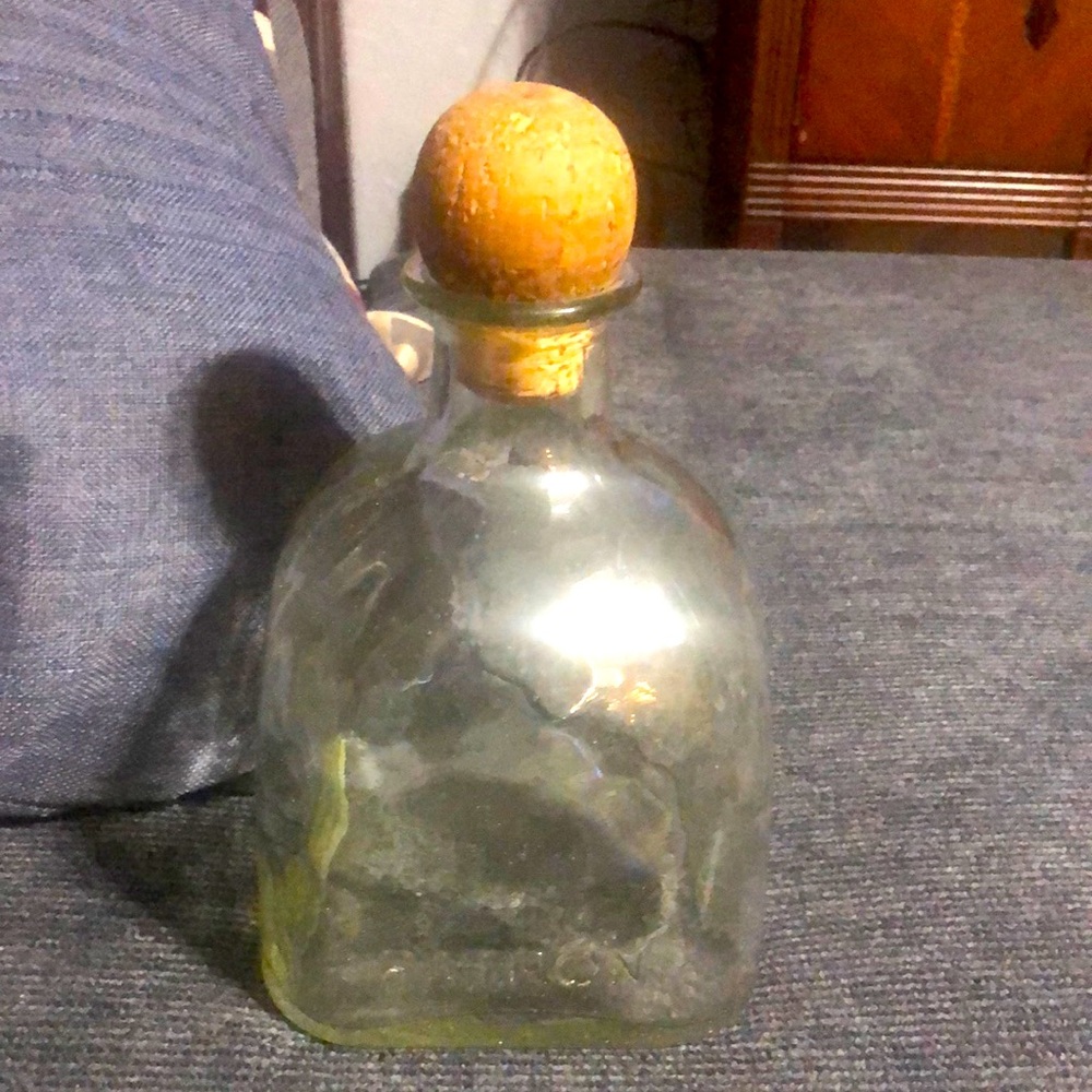 Patron Glass Empty Bottle with Fantastic Cork